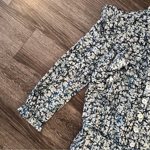 Veronica Beard Tanay Batik Puff Sleeve Jumpsuit - Picture 4 of 10